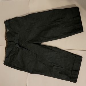 Avenue Plus Stretch Belted Mordern Fit Capri New With Tags